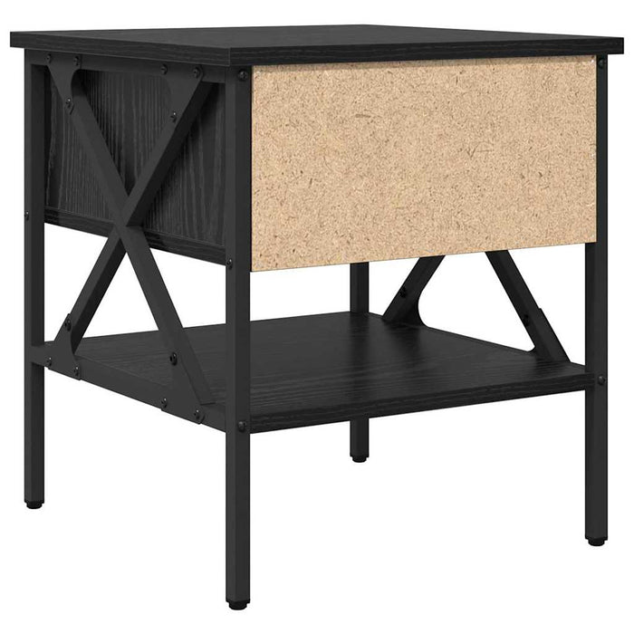 Cabinet de Noptieră cu sertar Stejar negru 40 x 42 x 45 cm - WALTI WALTI