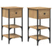 Dulap de noapte cu sertar 2 pcs Maro 33.5 x 36 x 70 cm - WALTI WALTI