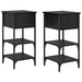 Dulap de noapte cu sertar 2 pcs Stejar Negru 33.5 x 36 x 70 cm - WALTI WALTI