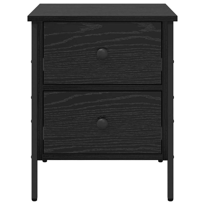 Noptieră Stejar negru 40 x 42 x 50 cm Lemn compus și metal - WALTI WALTI