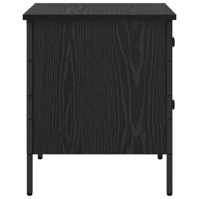 Noptieră Stejar negru 40 x 42 x 50 cm Lemn compus și metal - WALTI WALTI