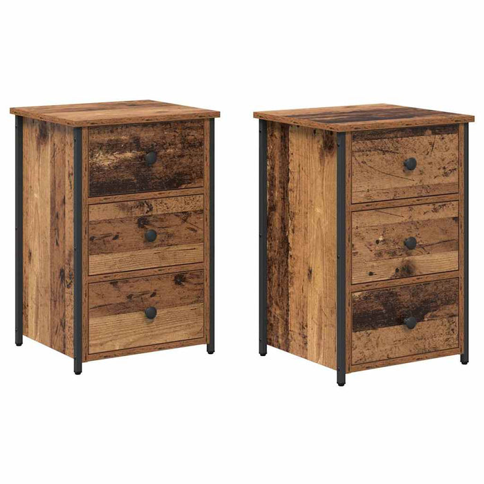 Dulap de noapte 2 buc. Maro 40 x 36 x 60 cm WALTI