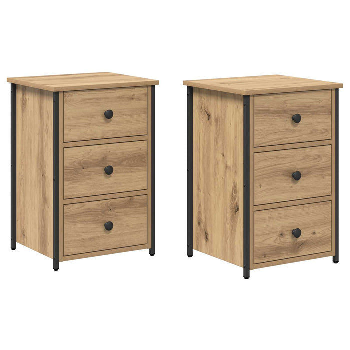 Dulap de noapte 2 buc. Maro 40 x 36 x 60 cm WALTI