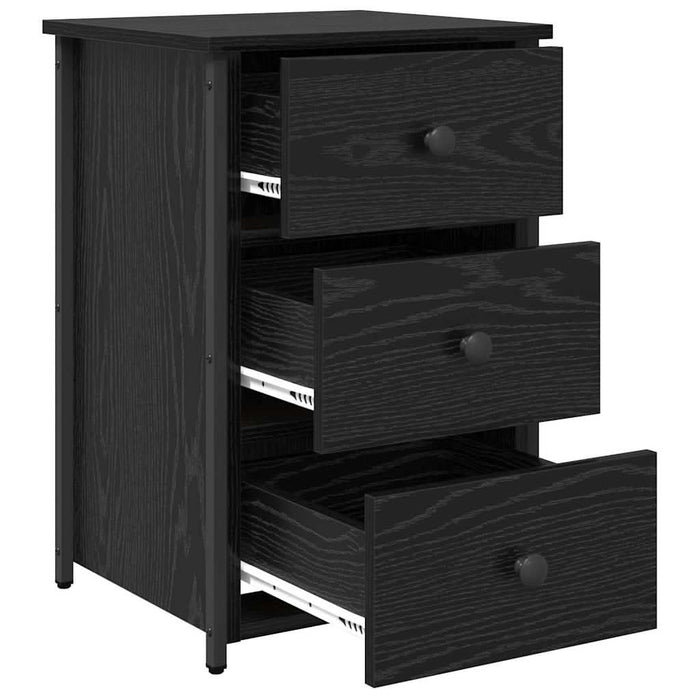 Dulap de noapte cu sertar Stejar Negru 40 x 36 x 60 cm - WALTI WALTI