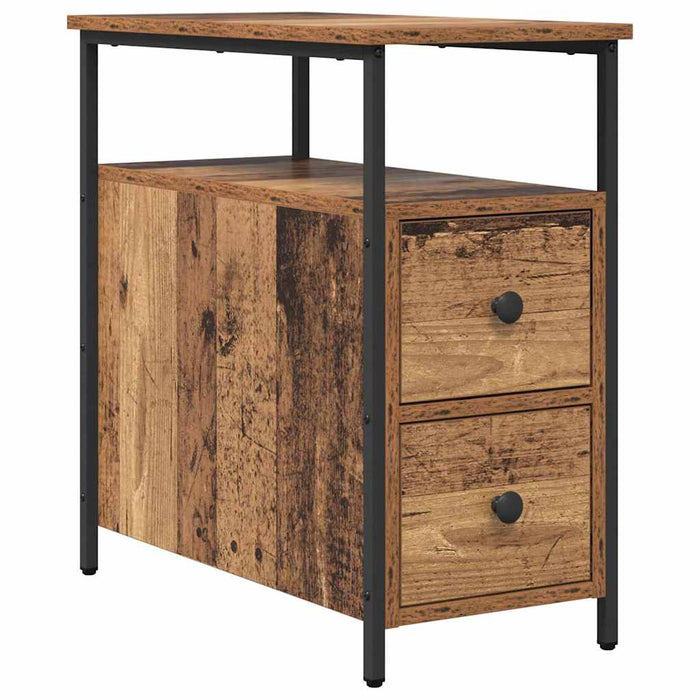 Dulap de noapte Lemn vechi 30 x 60 x 60 cm Lemn compozit - WALTI WALTI