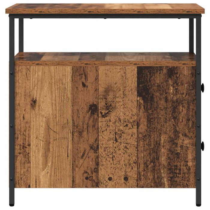 Dulap de noapte Lemn vechi 30 x 60 x 60 cm Lemn compozit - WALTI WALTI