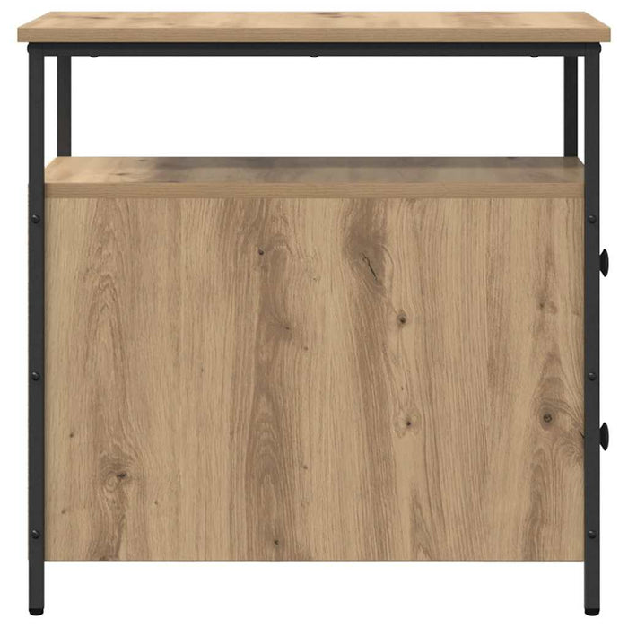 Dulap de noapte stejar artizanal 30 x 60 x 60 cm Lemn compozit - WALTI WALTI