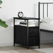 Dulap de noapte Stejar negru 30 x 60 x 60 cm Lemn compozit - WALTI WALTI
