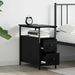 Dulap de noapte Stejar negru 30 x 60 x 60 cm Lemn compozit - WALTI WALTI