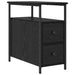 Dulap de noapte Stejar negru 30 x 60 x 60 cm Lemn compozit - WALTI WALTI