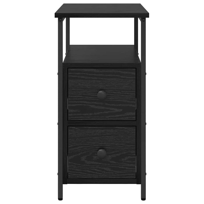 Dulap de noapte Stejar negru 30 x 60 x 60 cm Lemn compozit - WALTI WALTI