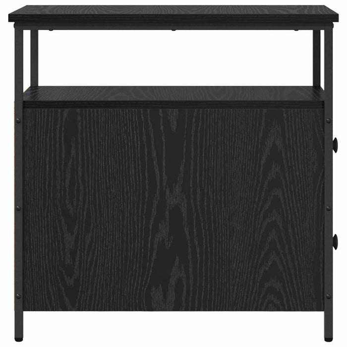 Dulap de noapte Stejar negru 30 x 60 x 60 cm Lemn compozit - WALTI WALTI
