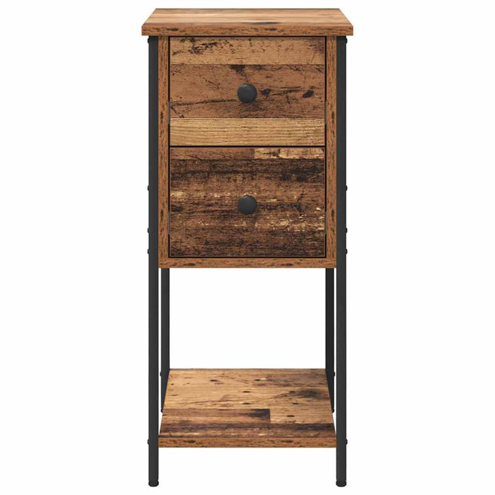 Dulap de noapte Lemn vechi 32 x 42 x 70 cm Lemn compozit - WALTI WALTI