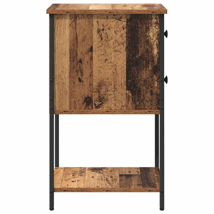 Dulap de noapte Lemn vechi 32 x 42 x 70 cm Lemn compozit - WALTI WALTI