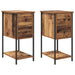 Dulap de noapte 2 pcs Lemn vechi 32 x 42 x 70 cm Lemn compozit - WALTI WALTI