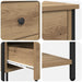 Dulap de noapte stejar artizanal 32 x 42 x 70 cm Lemn compozit - WALTI WALTI
