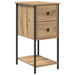 Dulap de noapte stejar artizanal 32 x 42 x 70 cm Lemn compozit - WALTI WALTI