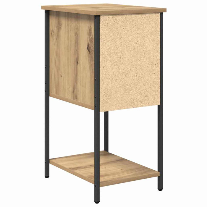 Dulap de noapte stejar artizanal 32 x 42 x 70 cm Lemn compozit - WALTI WALTI