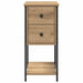 Dulap de noapte stejar artizanal 32 x 42 x 70 cm Lemn compozit - WALTI WALTI