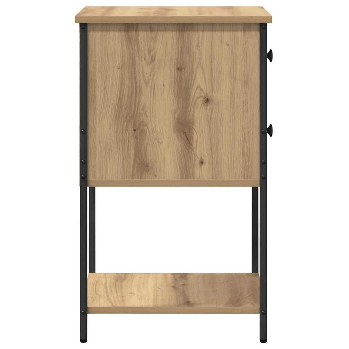 Dulap de noapte stejar artizanal 32 x 42 x 70 cm Lemn compozit - WALTI WALTI