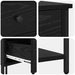 Dulap de noapte cu sertar 2 pcs Stejar negru 32 x 42 x 70 cm - WALTI WALTI