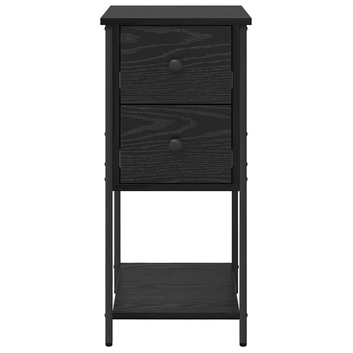 Dulap de noapte cu sertar 2 pcs Stejar negru 32 x 42 x 70 cm - WALTI WALTI