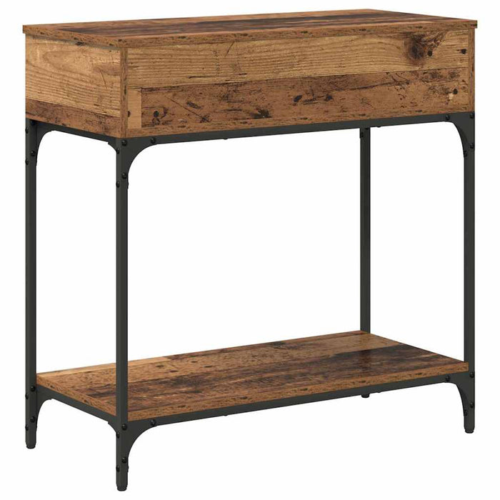Masă de consolă Lemn vechi 75 x 34,5 x 75 cm Lemn compozit - WALTI WALTI