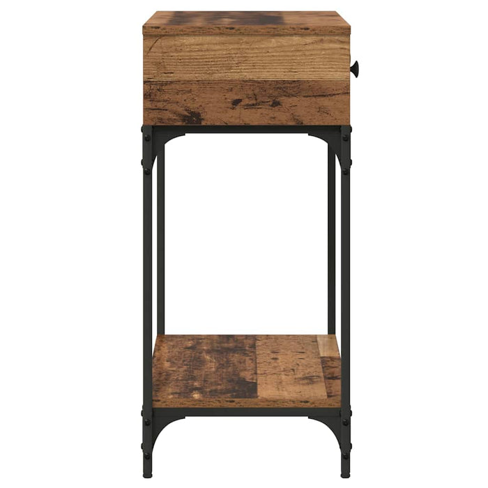 Masă de consolă Lemn vechi 75 x 34,5 x 75 cm Lemn compozit - WALTI WALTI