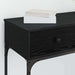 Masă de consolă Stejar negru 75 x 34,5 x 75 cm Lemn compozit - WALTI WALTI