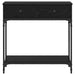 Masă de consolă Stejar negru 75 x 34,5 x 75 cm Lemn compozit - WALTI WALTI