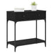 Masă de consolă Stejar negru 75 x 34,5 x 75 cm Lemn compozit - WALTI WALTI