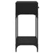 Masă de consolă Stejar negru 75 x 34,5 x 75 cm Lemn compozit - WALTI WALTI