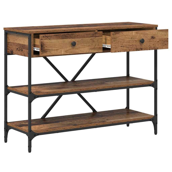 Masă de consolă cu sertar cu raft Maro 100 x 34,5 x 75 cm lemn - WALTI WALTI