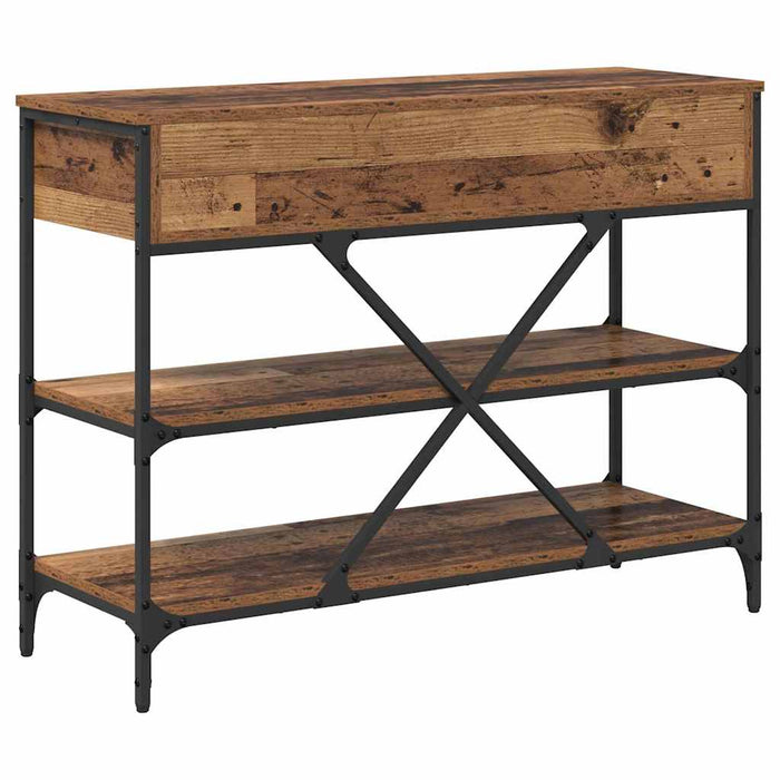 Masă de consolă cu sertar cu raft Maro 100 x 34,5 x 75 cm lemn - WALTI WALTI