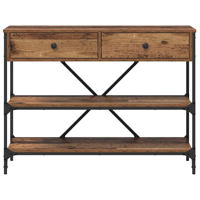 Masă de consolă cu sertar cu raft Maro 100 x 34,5 x 75 cm lemn - WALTI WALTI