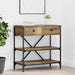 Masă de consolă cu sertar cu raft Altele stejar artizanal - WALTI WALTI
