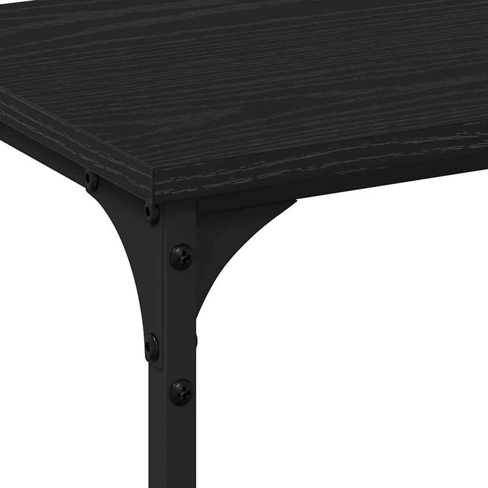 Masă de Consolă cu raft Stejar negru 200 x 29 x 75 cm - WALTI WALTI