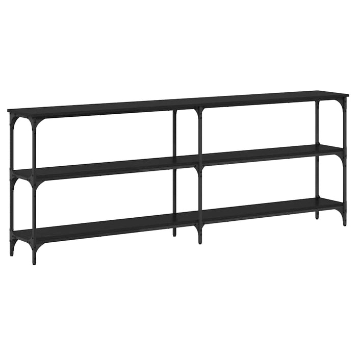 Masă de Consolă cu raft Stejar negru 200 x 29 x 75 cm - WALTI WALTI