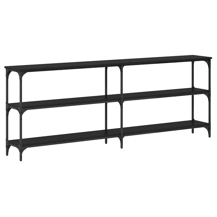 Masă de Consolă cu raft Stejar negru 200 x 29 x 75 cm - WALTI WALTI