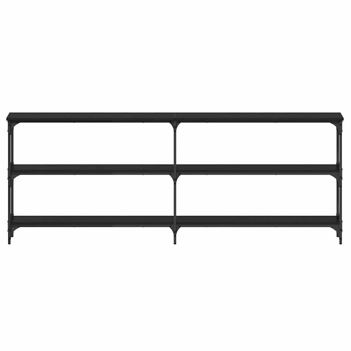 Masă de Consolă cu raft Stejar negru 200 x 29 x 75 cm - WALTI WALTI