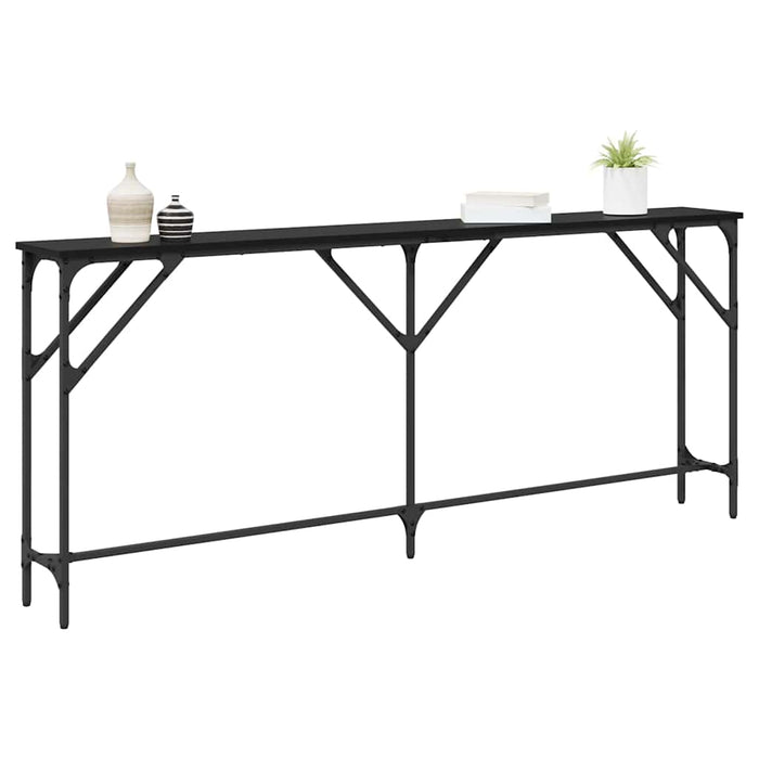 Masă de consolă Stejar negru 180 x 23 x 75 cm - WALTI WALTI