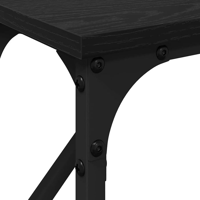 Masă de consolă Stejar negru 140 x 23 x 75 cm - WALTI WALTI