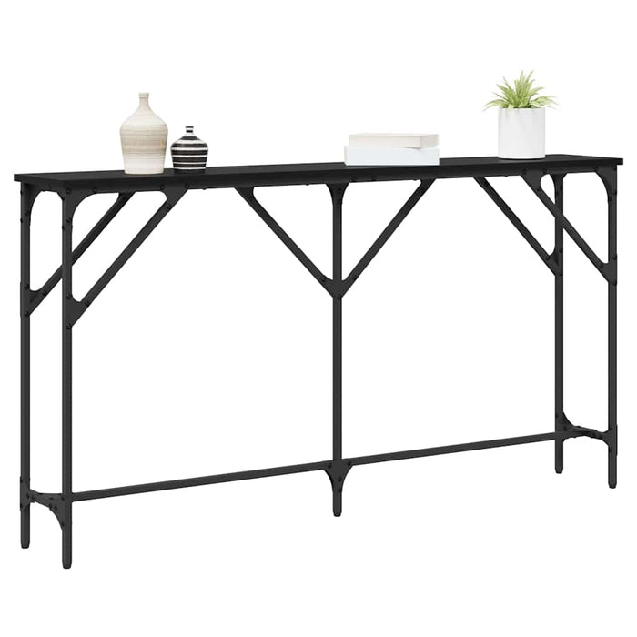 Masă de consolă Stejar negru 140 x 23 x 75 cm - WALTI WALTI