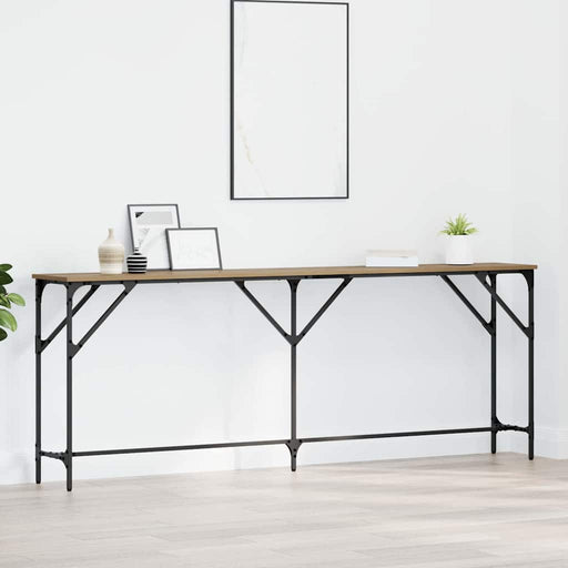 Masă de consolă stejar artizanal 200 x 29 x 75 cm - WALTI WALTI