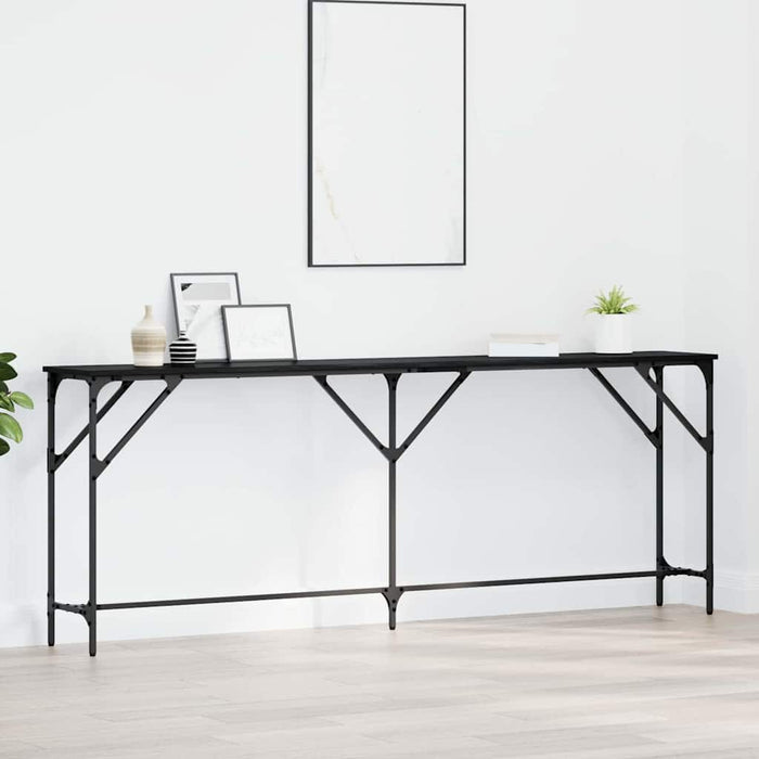 Masă de consolă Stejar negru 200 x 29 x 75 cm - WALTI WALTI