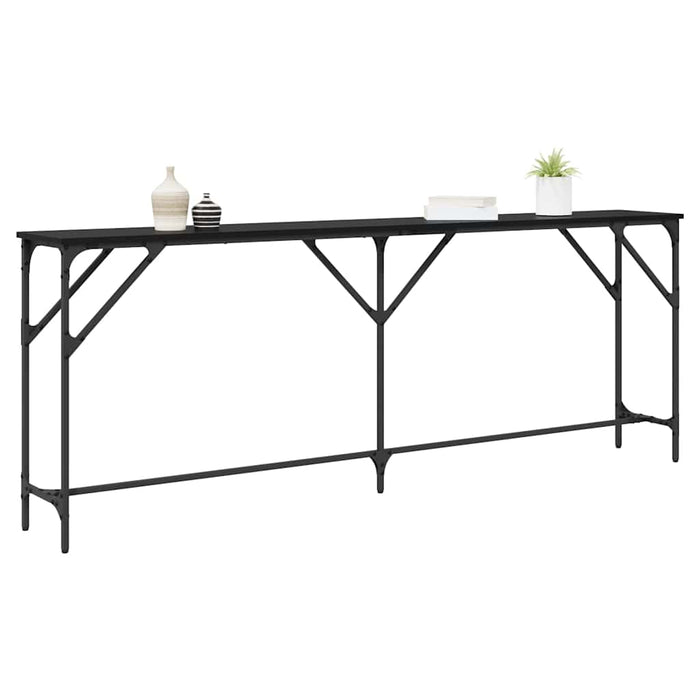 Masă de consolă Stejar negru 200 x 29 x 75 cm - WALTI WALTI