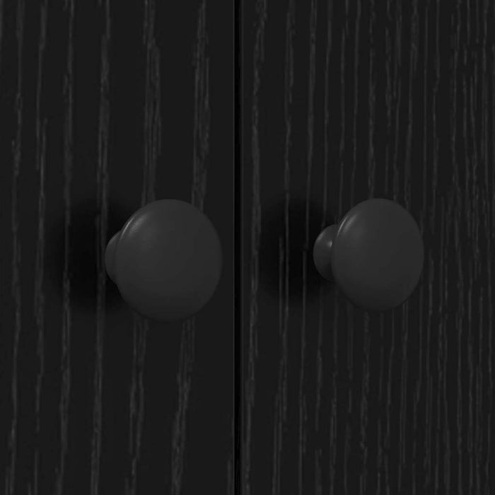Dulap pentru mașina de spălat Negru 0ak 68 x 48,5 x 194 cm - WALTI WALTI