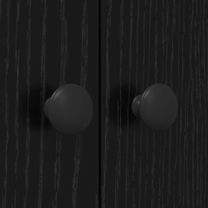 Dulap pentru mașina de spălat Negru 0ak 68 x 48,5 x 194 cm - WALTI WALTI
