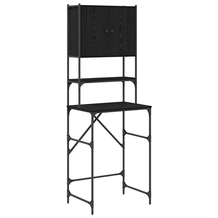 Dulap pentru mașina de spălat Negru 0ak 68 x 48,5 x 194 cm - WALTI WALTI