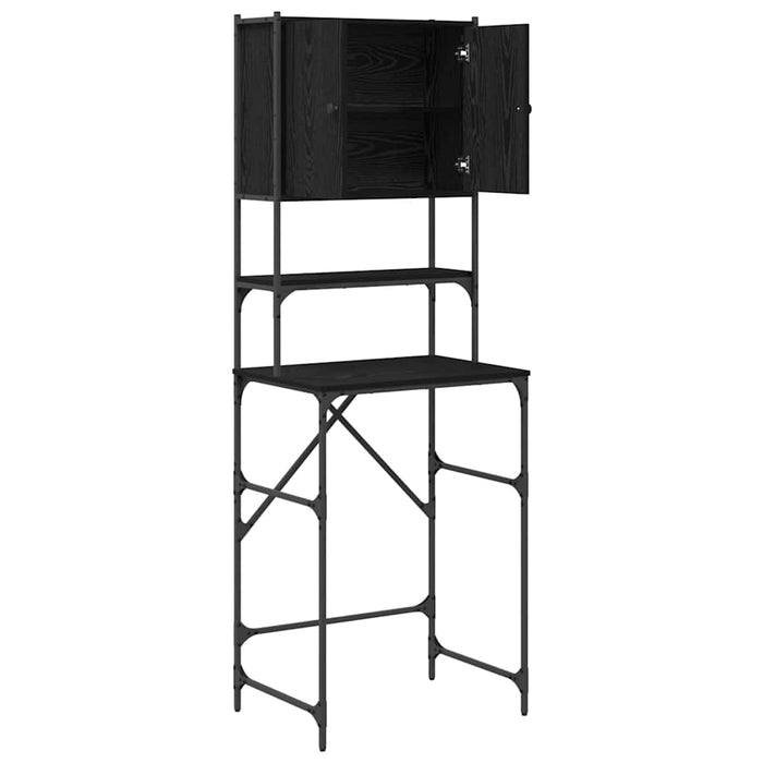 Dulap pentru mașina de spălat Negru 0ak 68 x 48,5 x 194 cm - WALTI WALTI